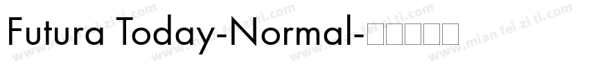 Futura Today-Normal字体转换